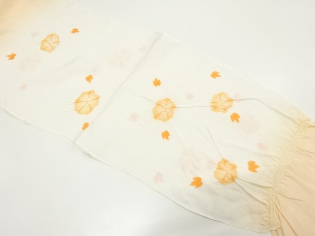 JAPANESE KIMONO / OBIAGE FOR SUMMER / SILK / SHIBORI